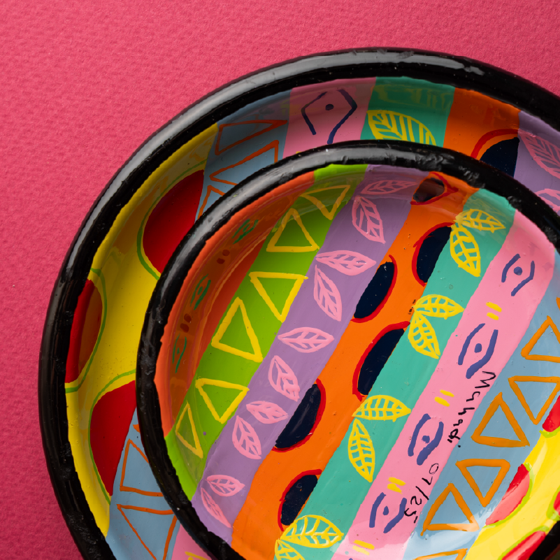 Chic Afrik Handpainted 10cm Ramekin Dish