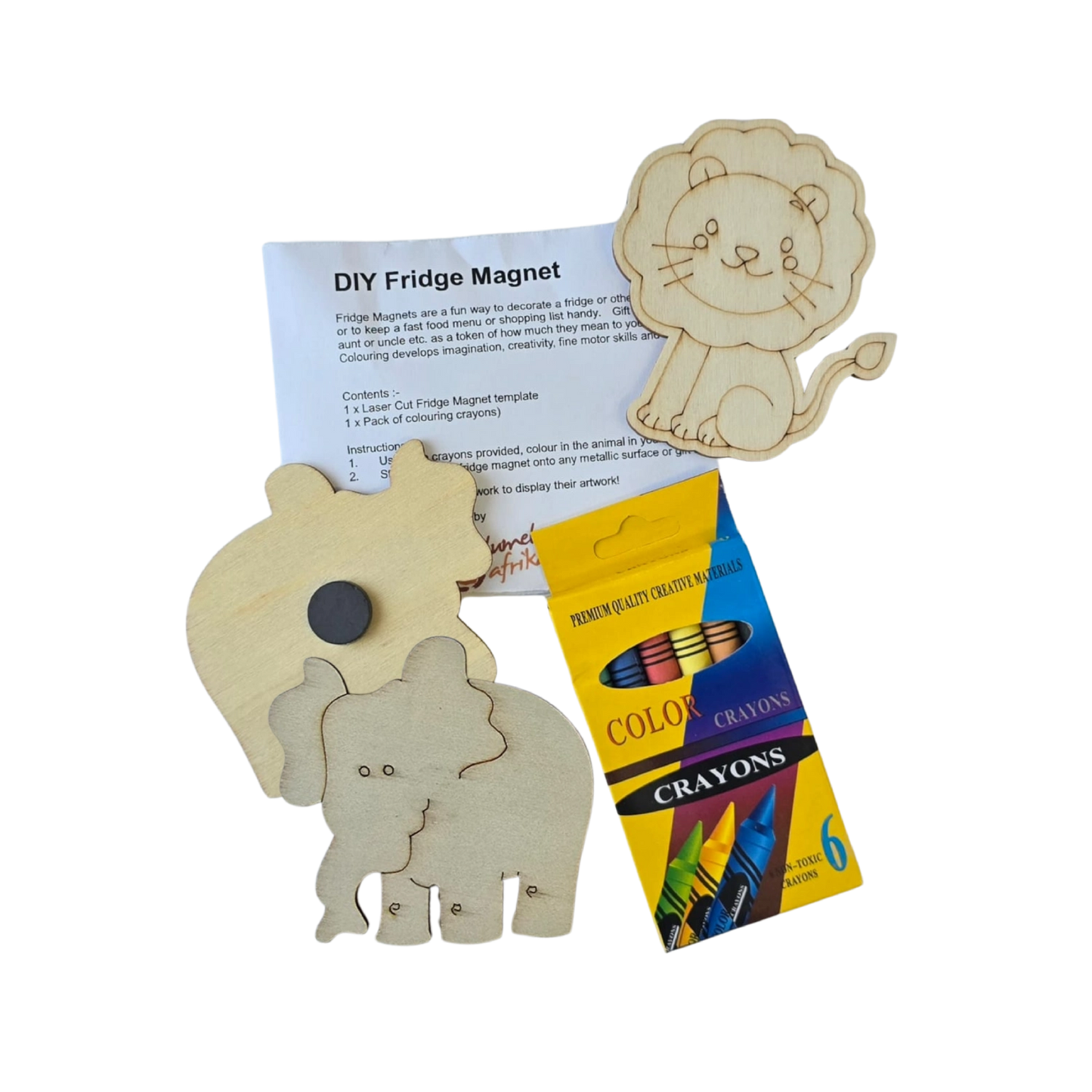 DIY Colouring in magnets