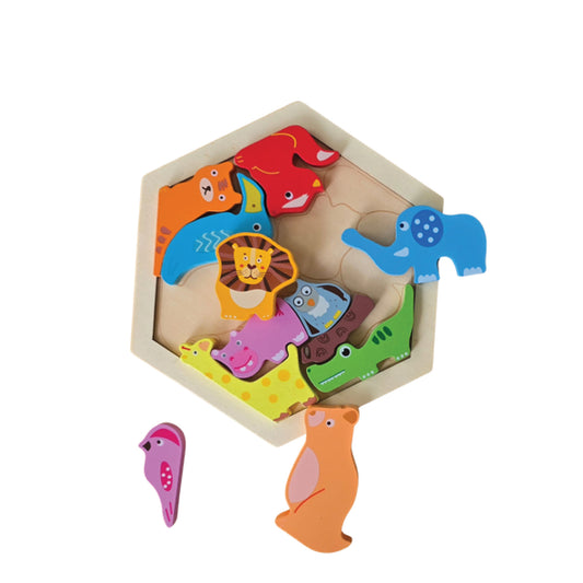 Puzzle Animals Wooden 12 pieces