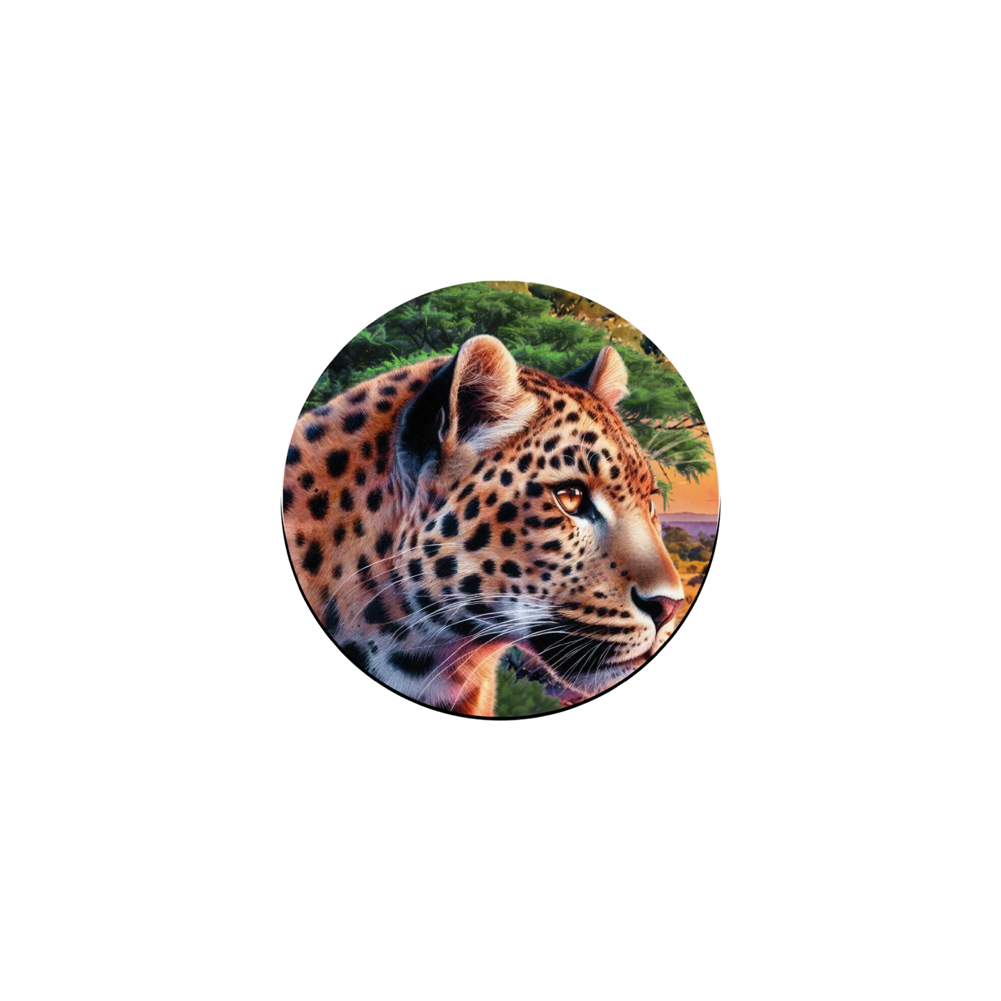 African Sunset Magnet Badge