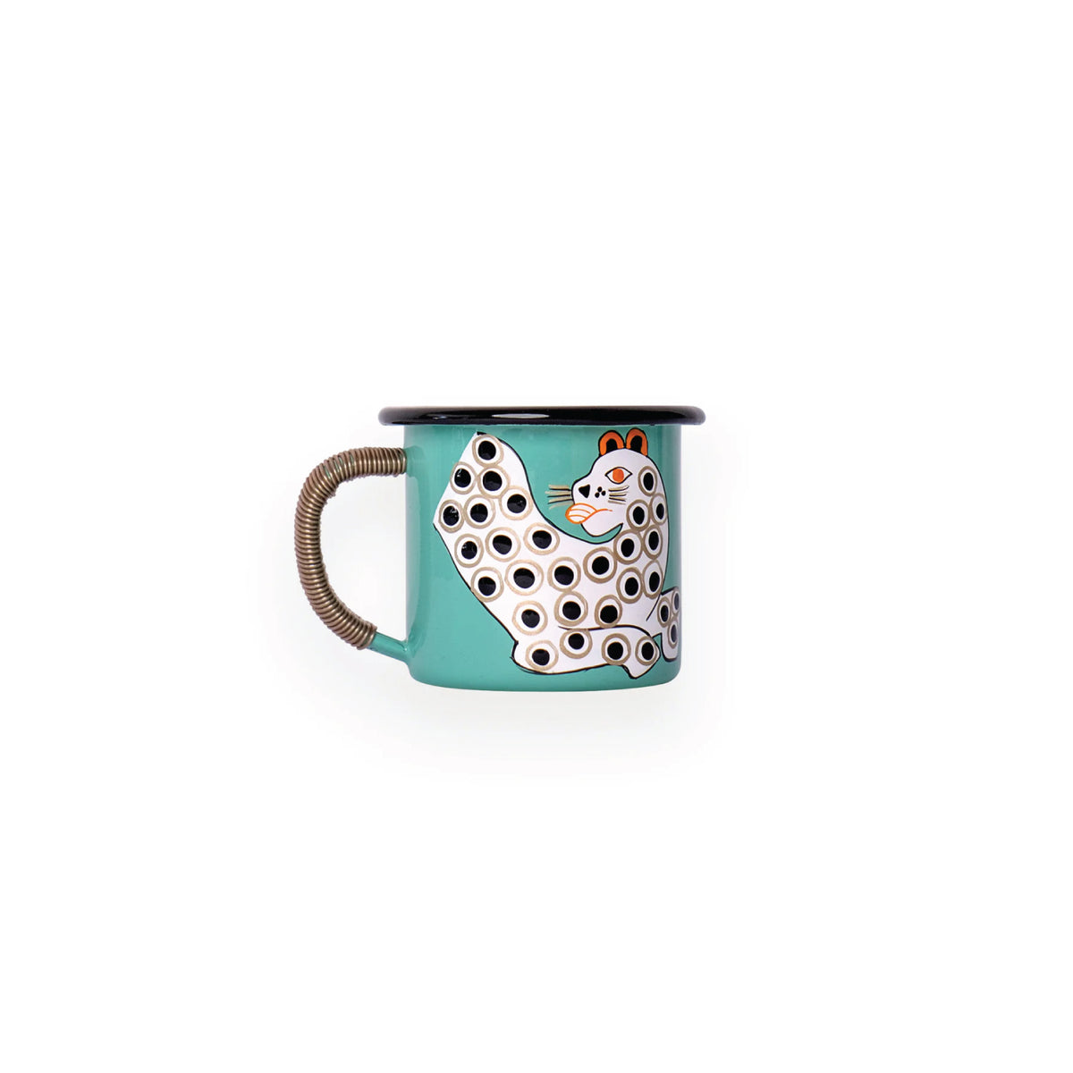 Spirit of Africa Espresso Mug with Metallic Wired Handle
