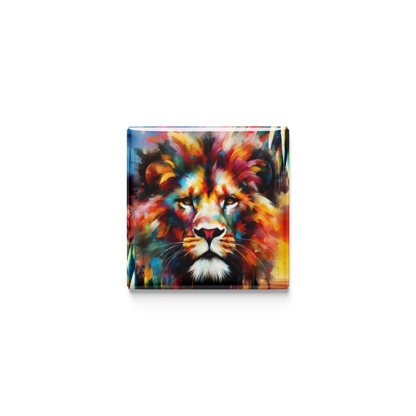 African Ablaze Magnet Square