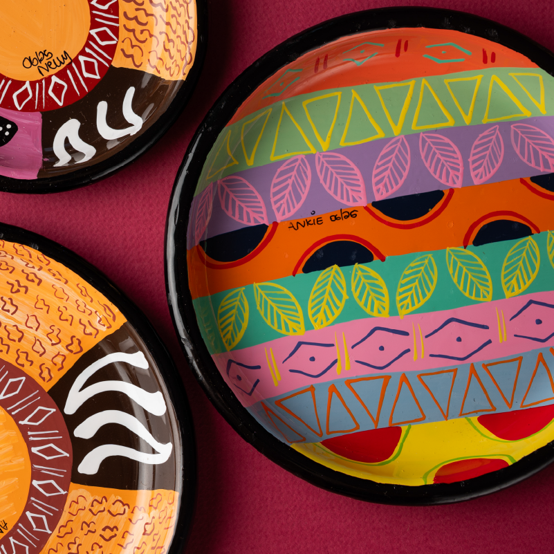 Chic Afrik Handpainted 10cm Ramekin Dish