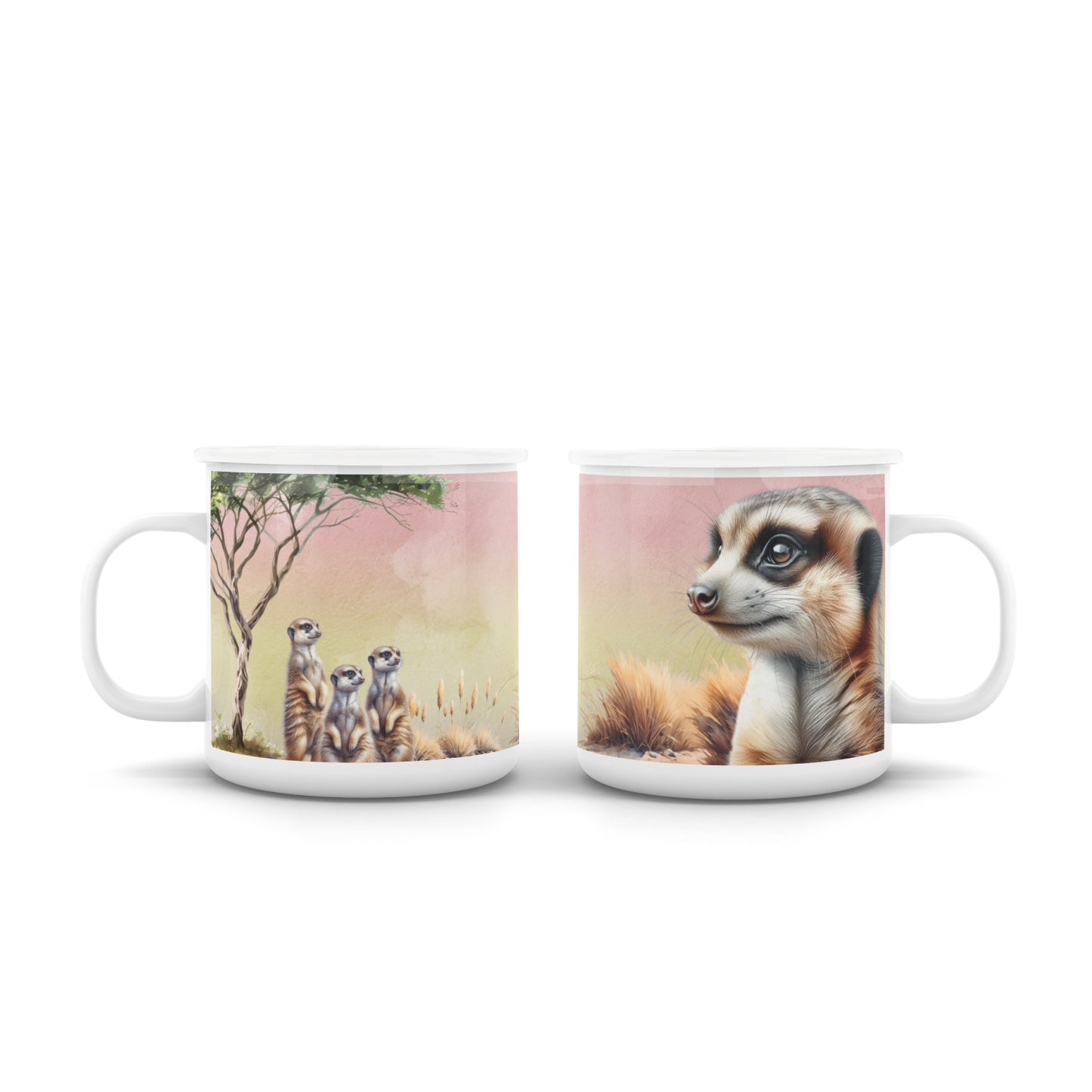 Pastel Afrika Enamel Mug
