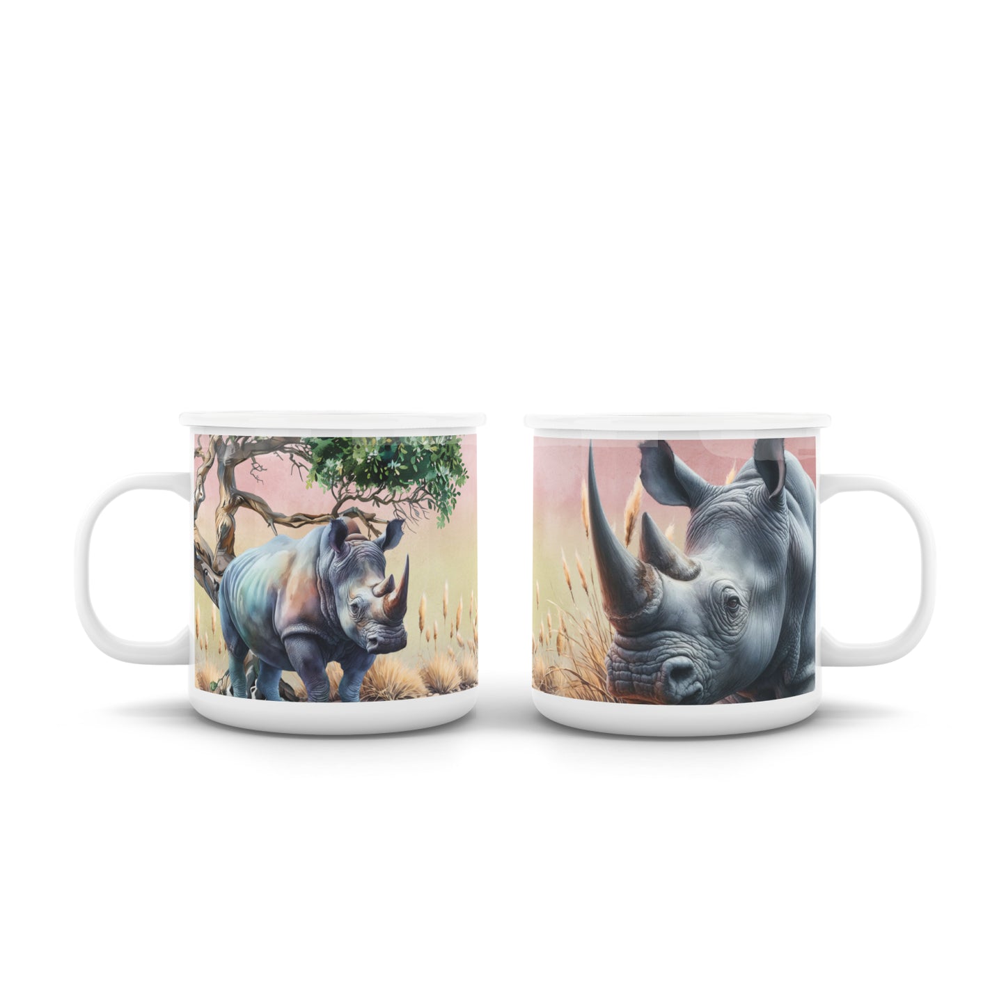 Pastel Afrika Enamel Mug