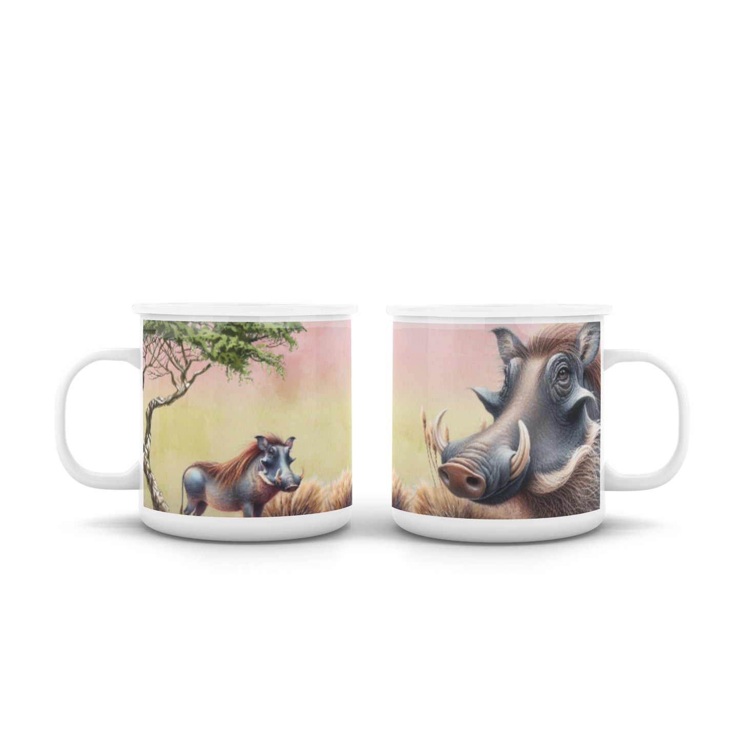 Pastel Afrika Enamel Mug