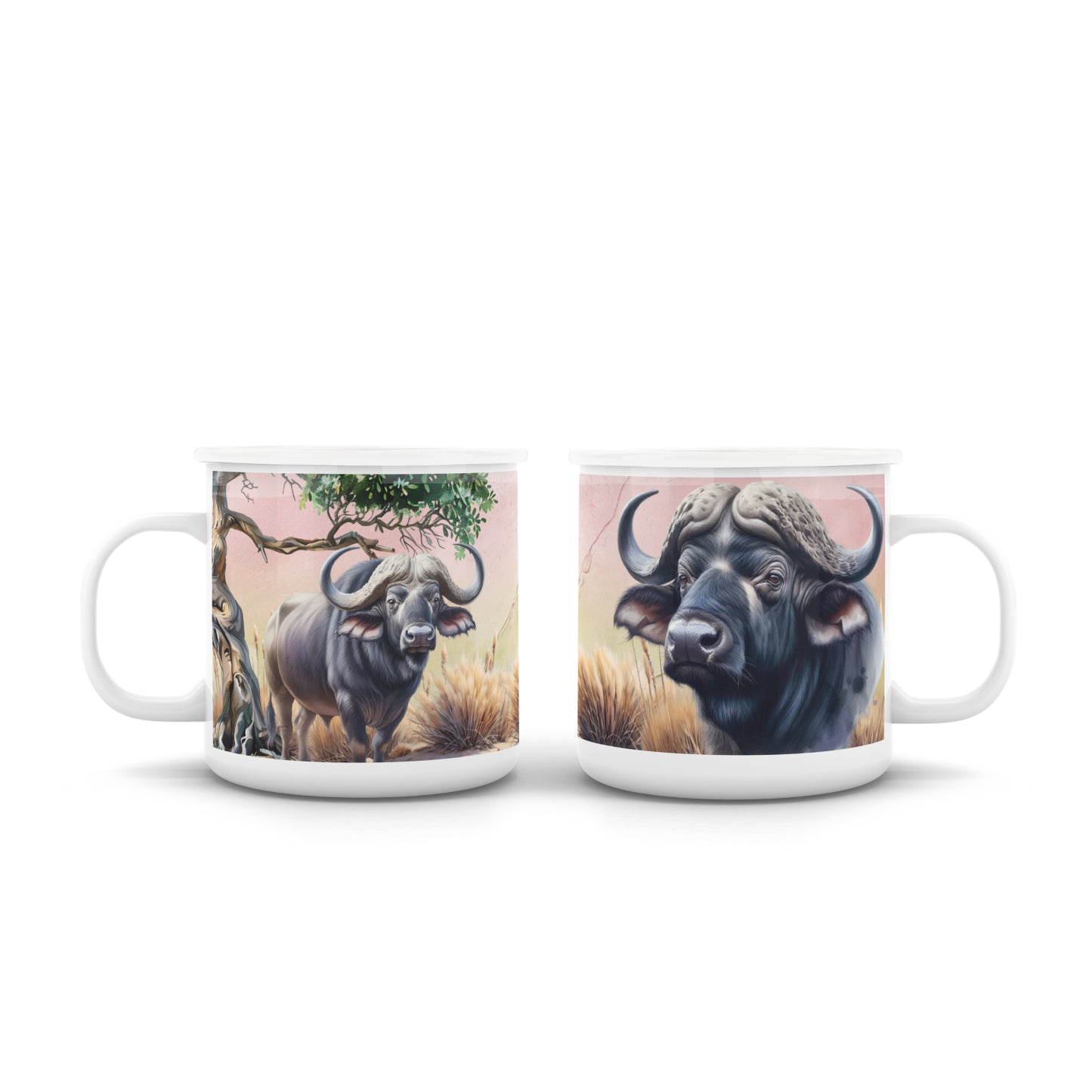 Pastel Afrika Enamel Mug