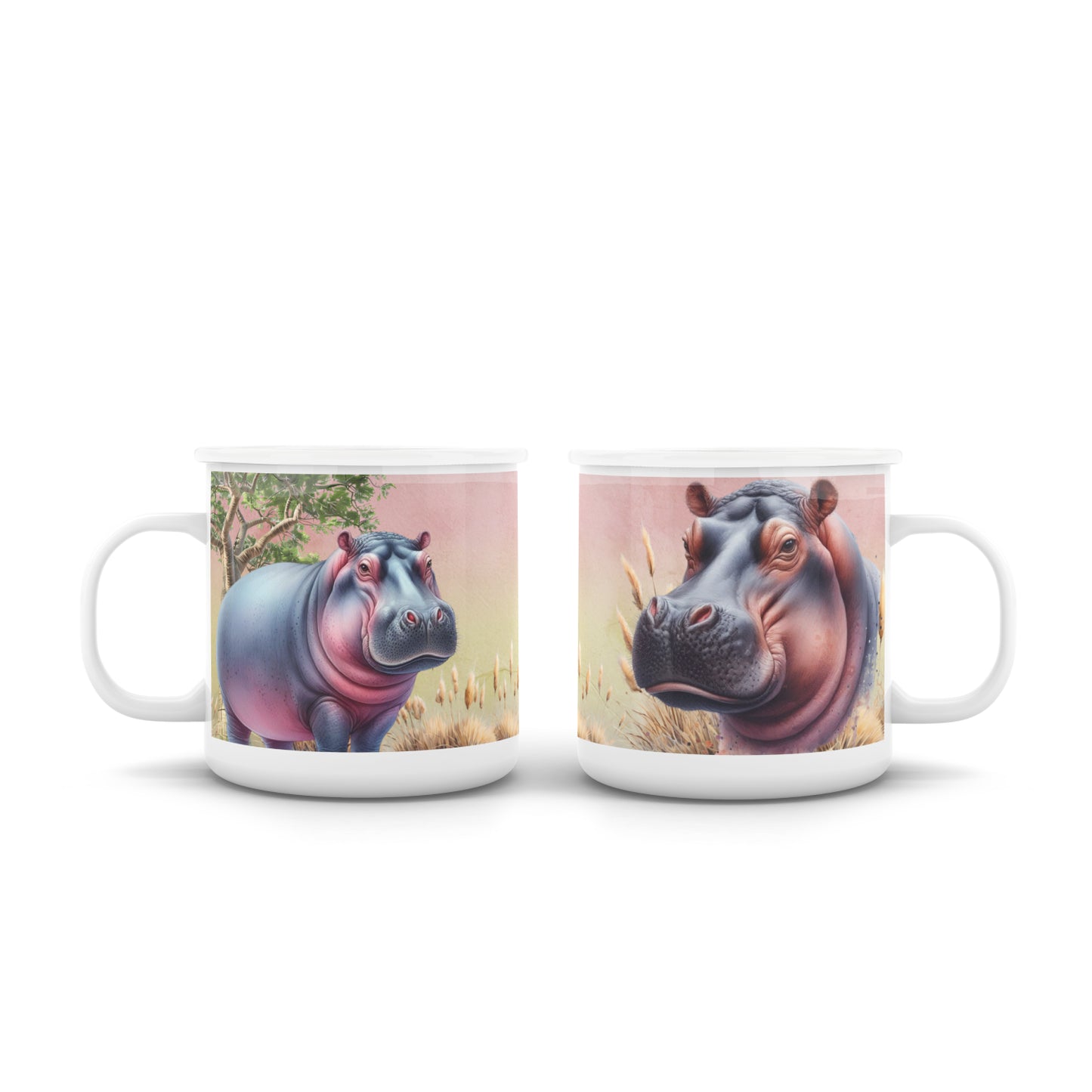 Pastel Afrika Enamel Mug