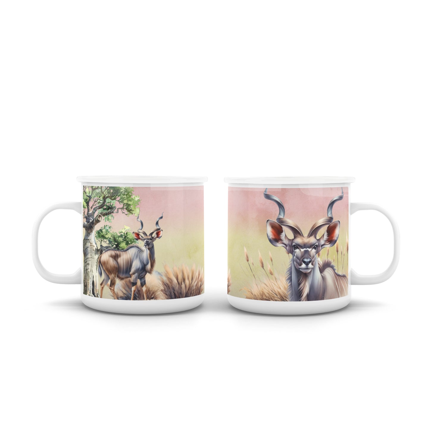 Pastel Afrika Enamel Mug