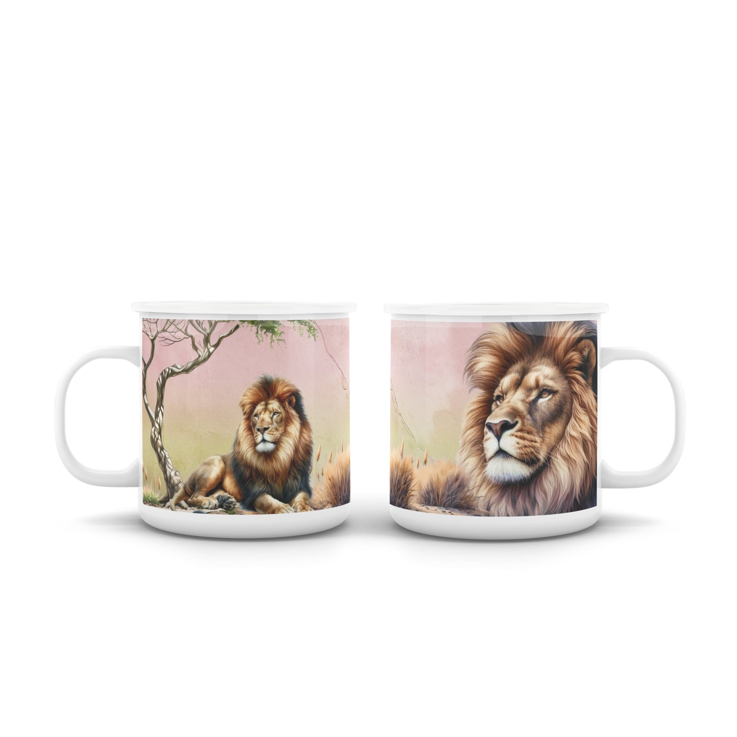 Pastel Afrika Enamel Mug