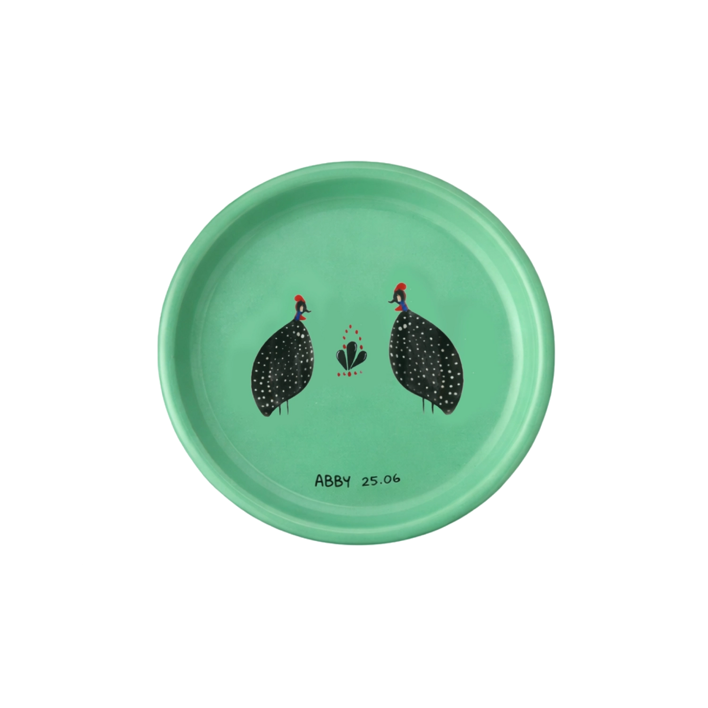Guinea Fowl Chic  Handpainted 10cm Ramekin Dish