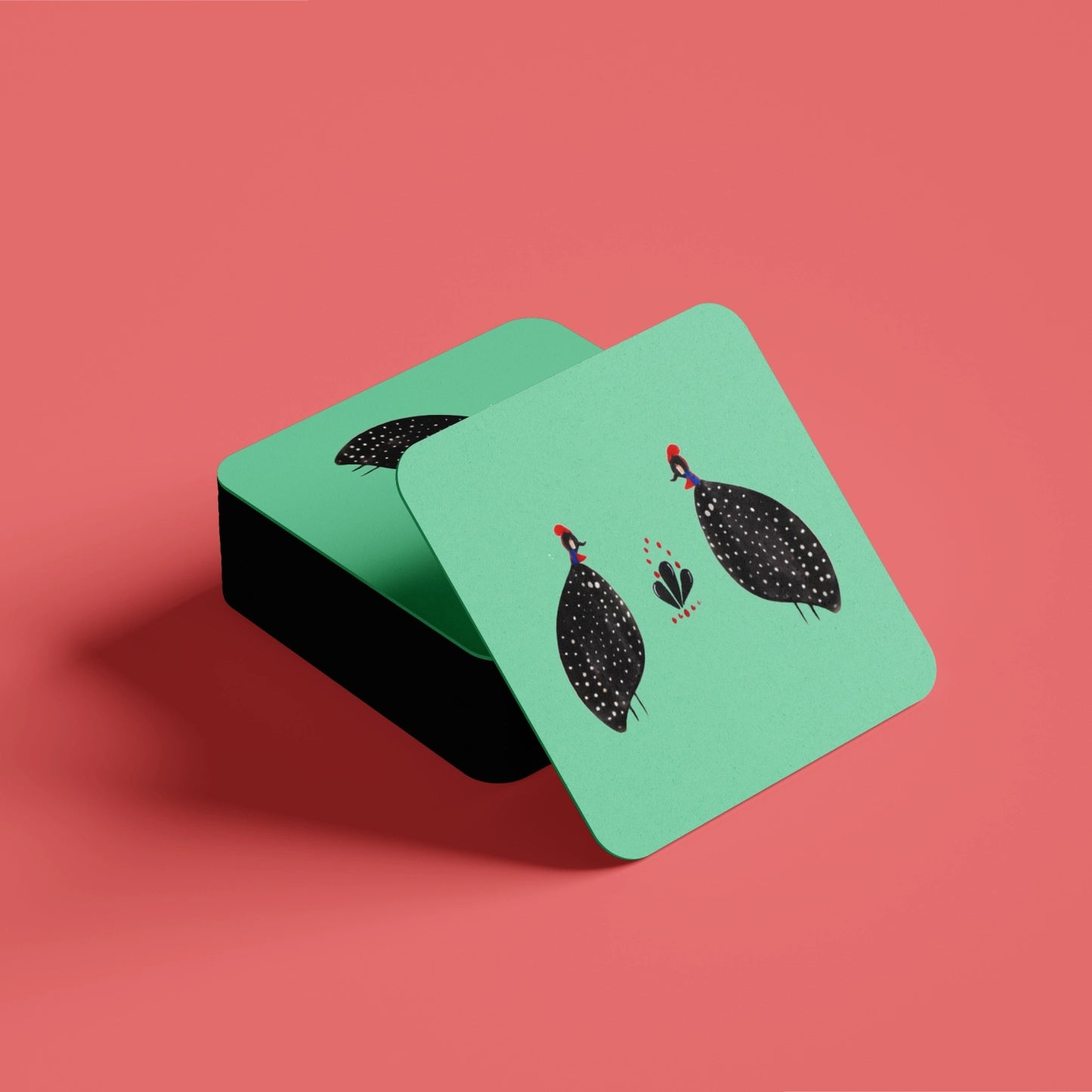 Guinea Fowl Chic  Coaster