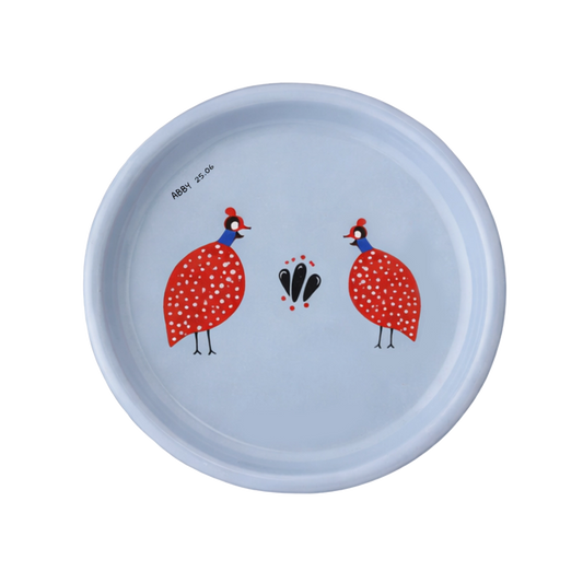 Guinea Fowl Chic  Handpainted 14cm Tapas Dish