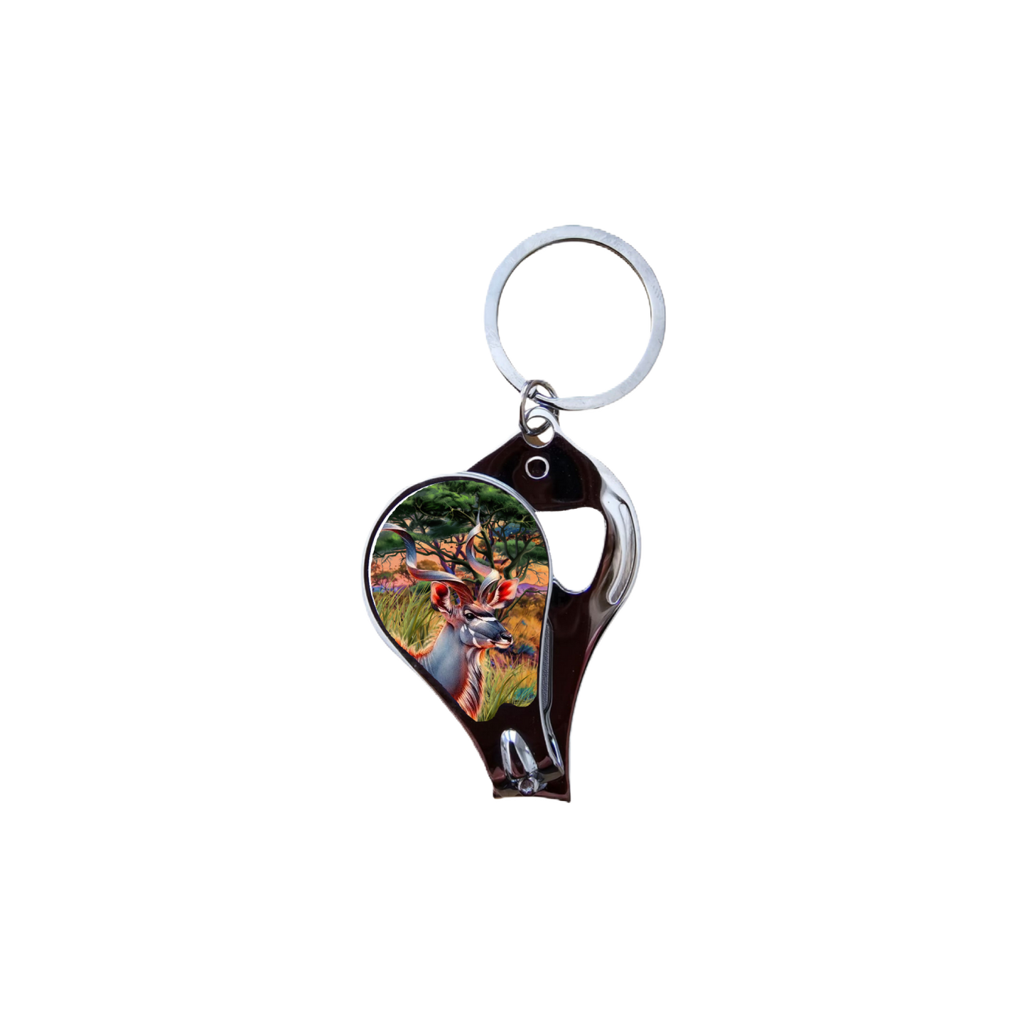 African Sunset  Keyring Clipper