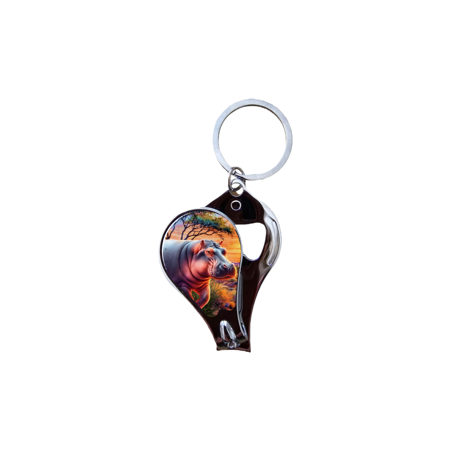 African Sunset  Keyring Clipper
