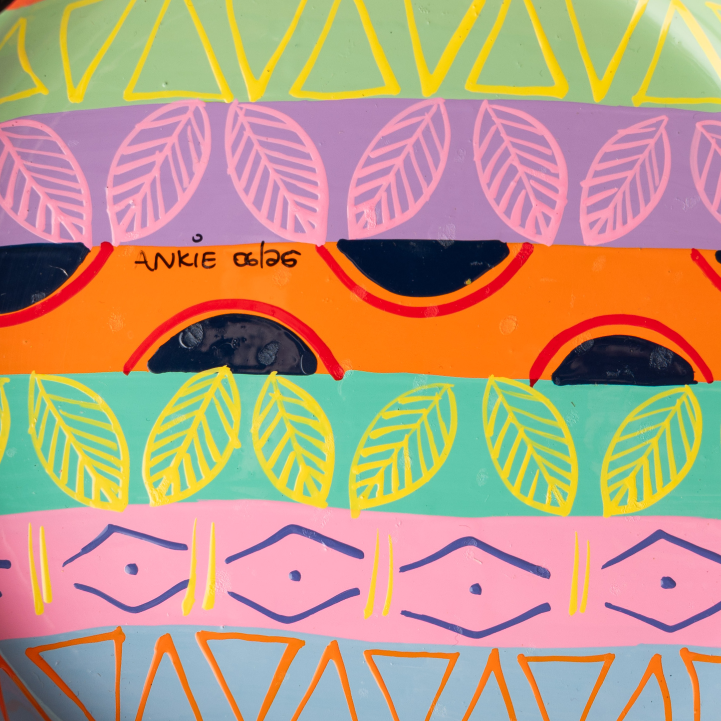 Chic Afrik Handpainted 10cm Ramekin Dish