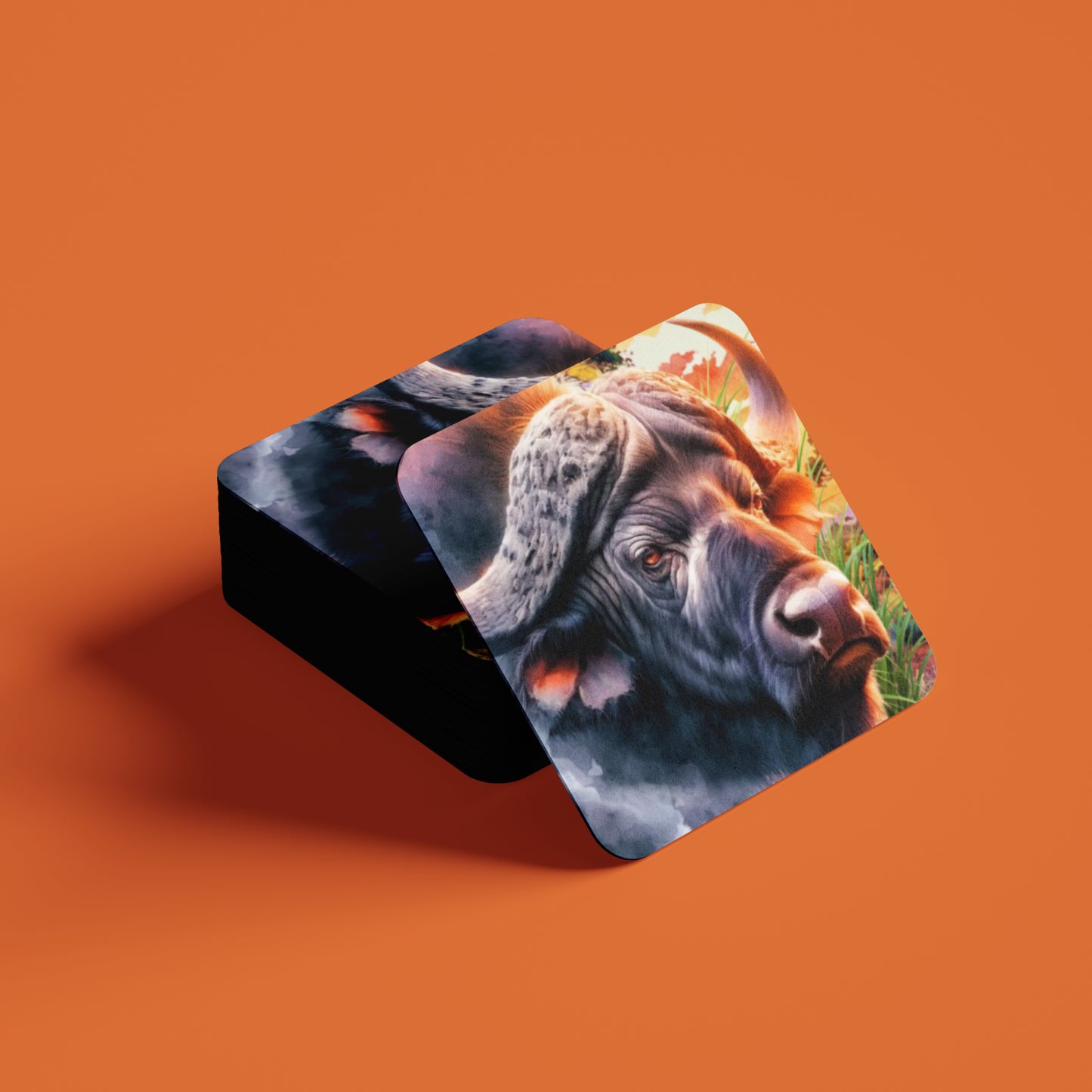 African Sunset Coaster