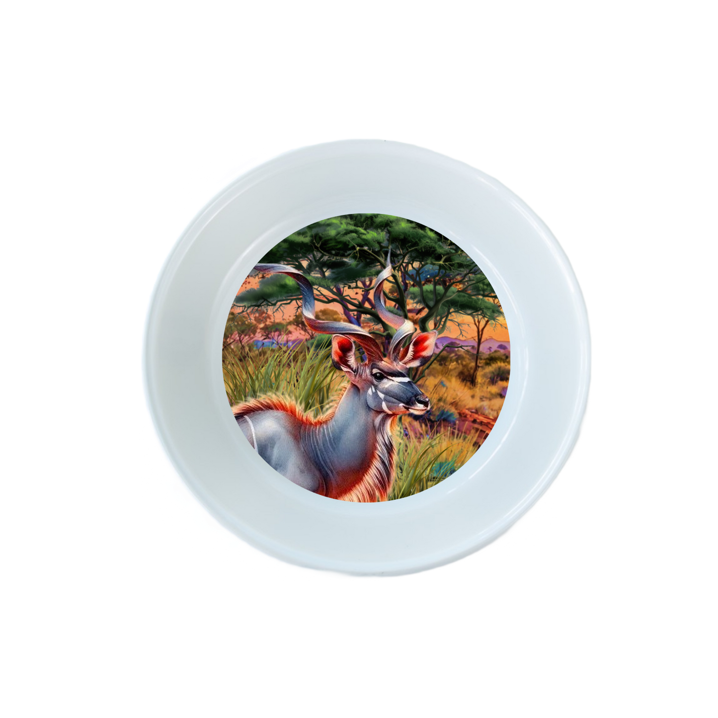 African Sunset  Printed 14cm Tapas Plate