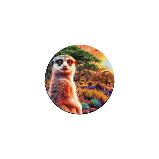 African Sunset  Magnet Badge