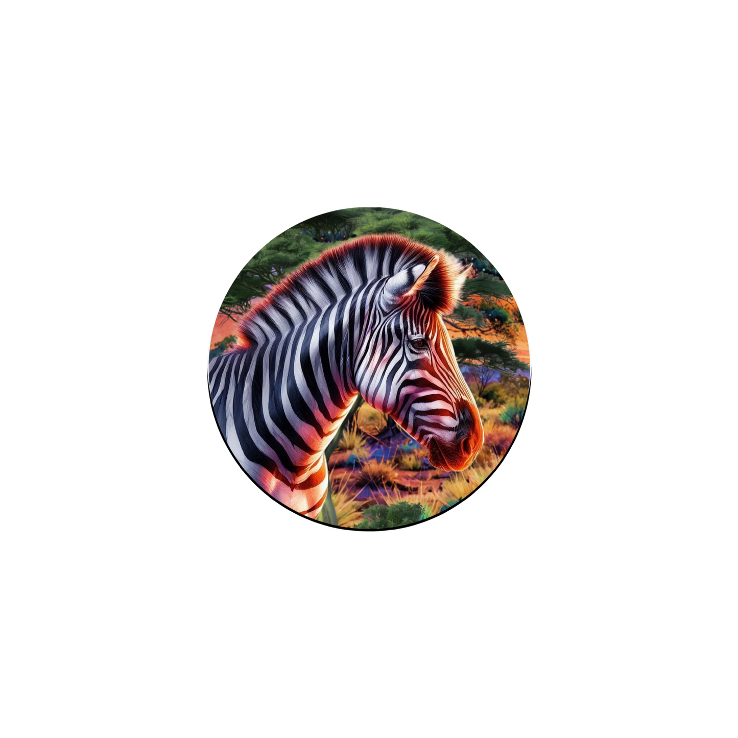 African Ablaze  Magnet Badge