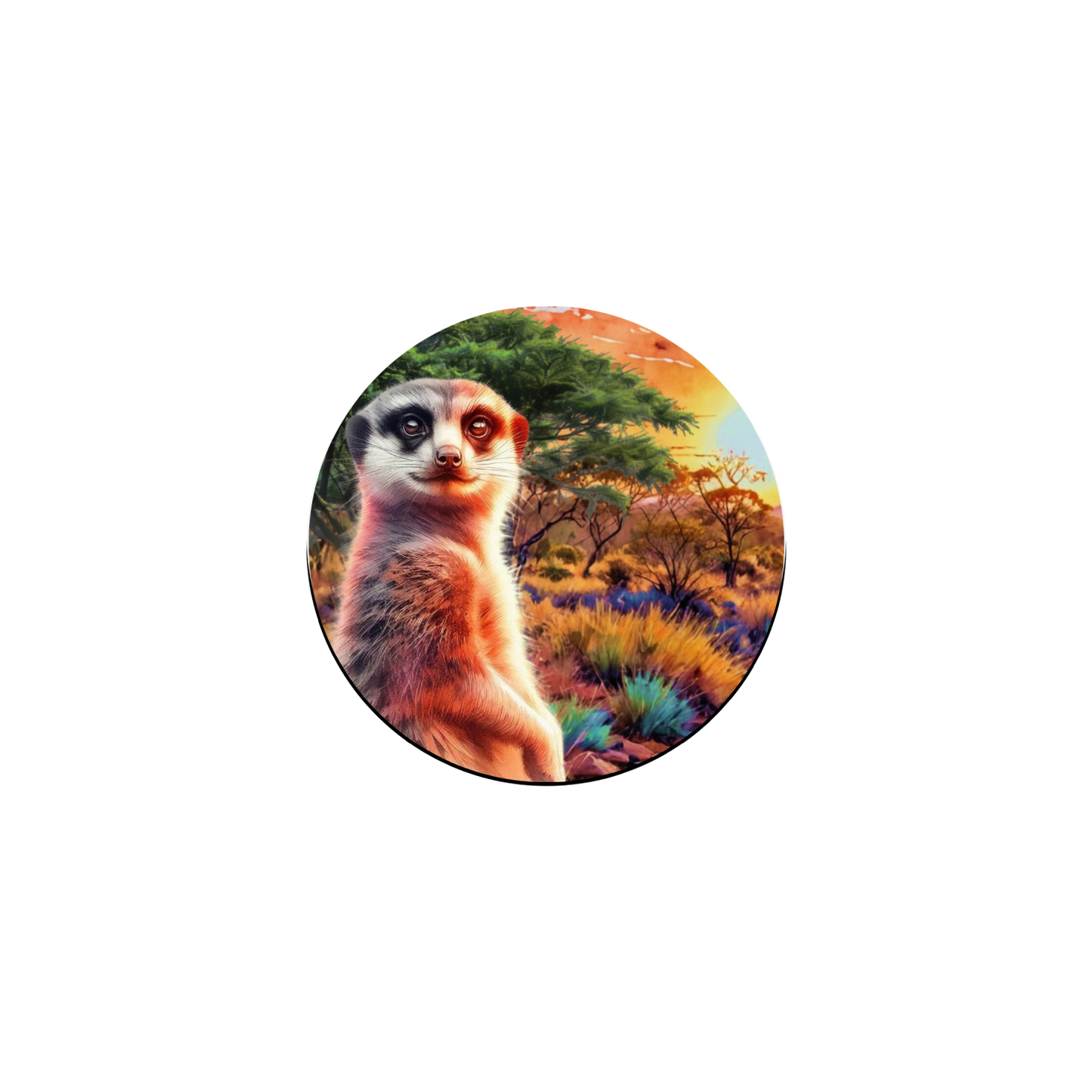 African Ablaze  Magnet Badge