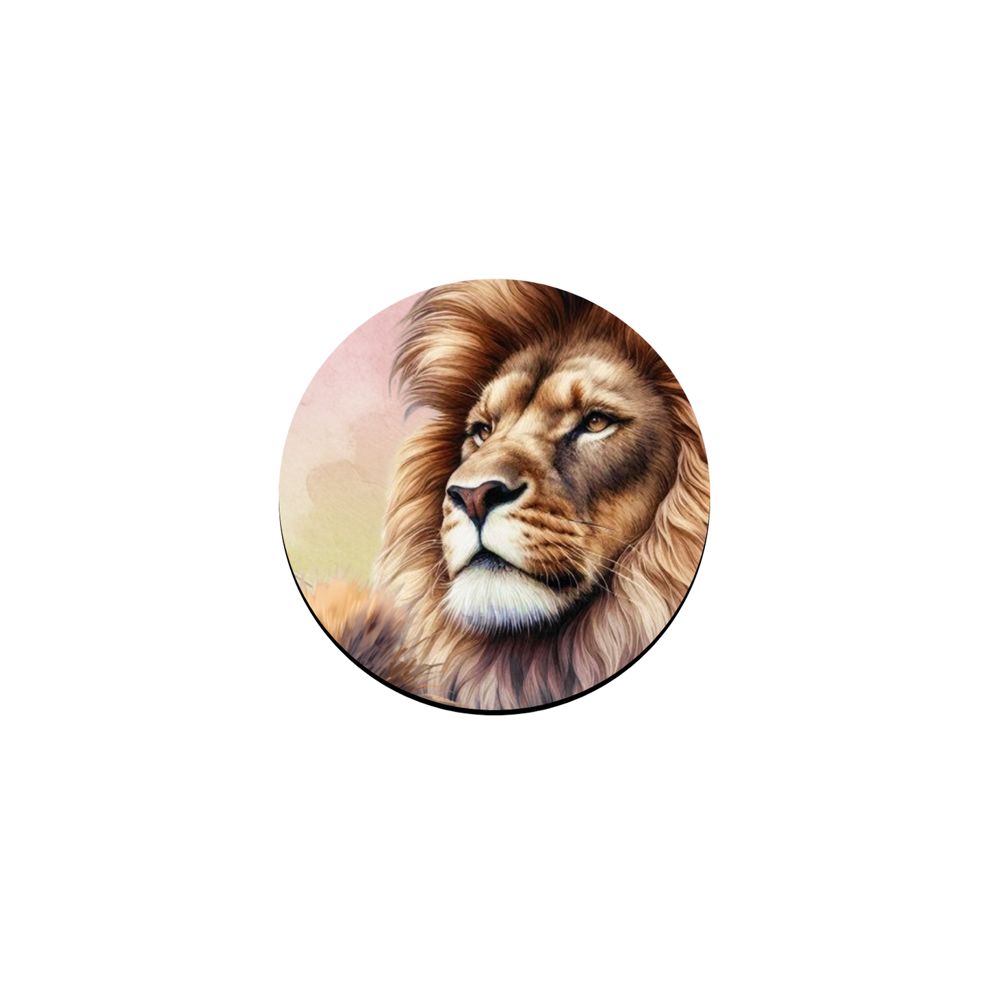 Pastel Afrika Round Magnet Badge