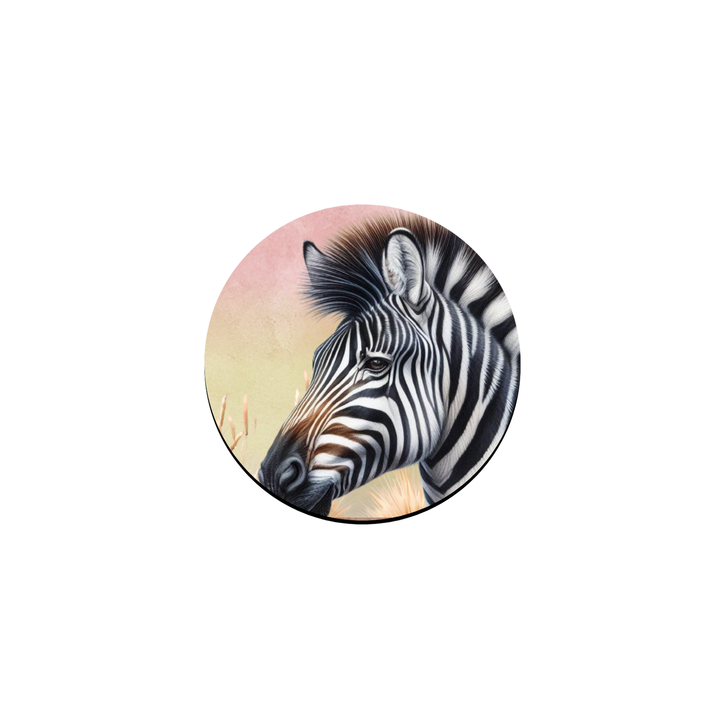 Pastel Afrika Round Magnet Badge