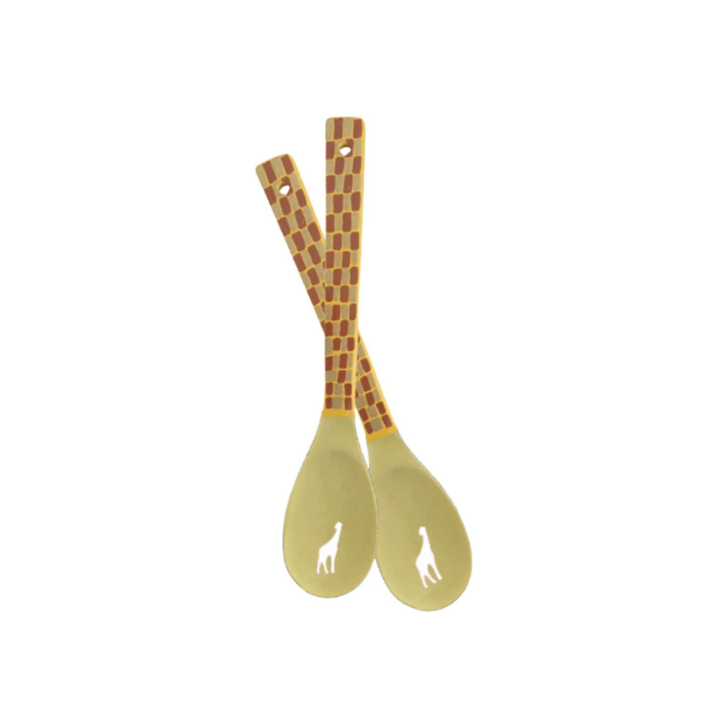 Spirit of Africa Laser Salad Servers
