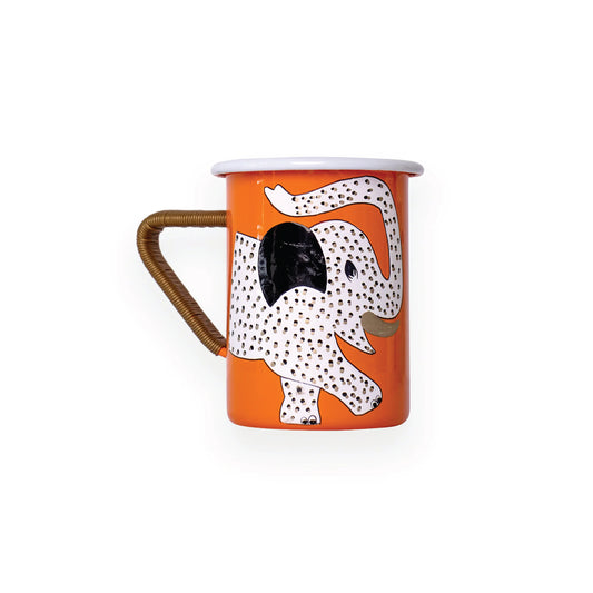 Spirit of Africa Long Mug with Metallic Wired Handle