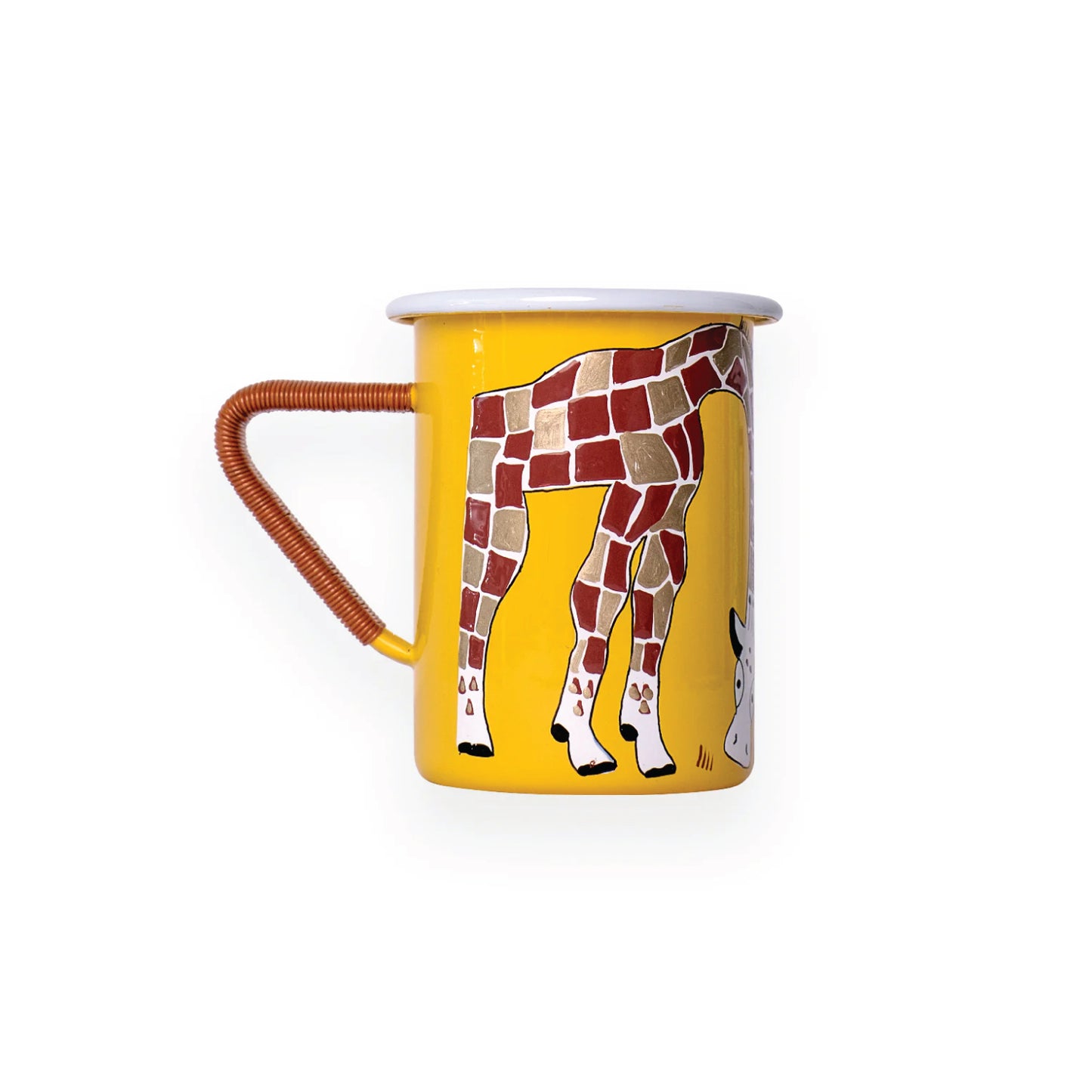 Spirit of Africa Long Mug with Metallic Wired Handle