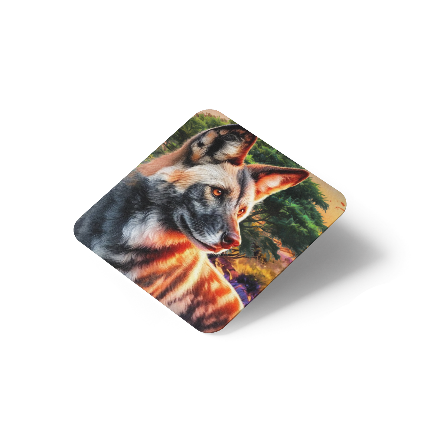 African Sunset Coaster