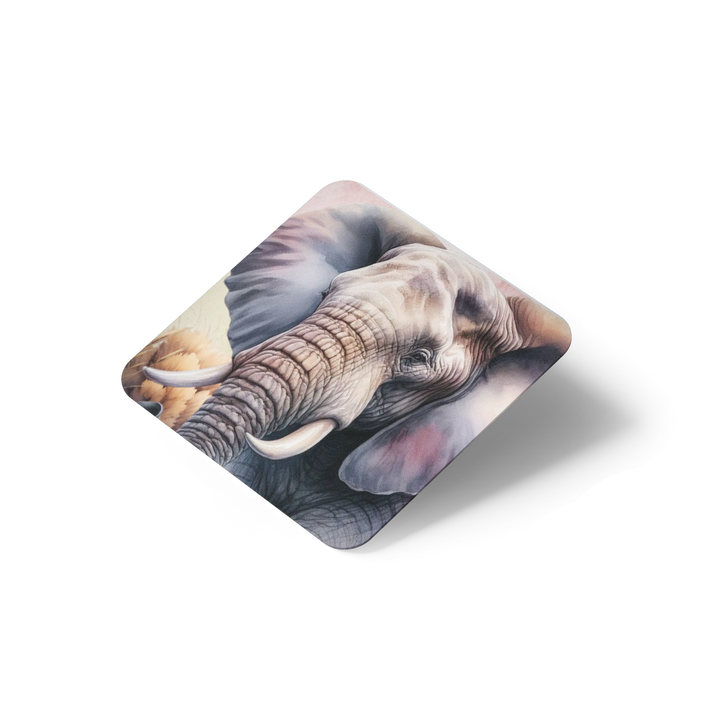 Pastel Afrika Square Coaster