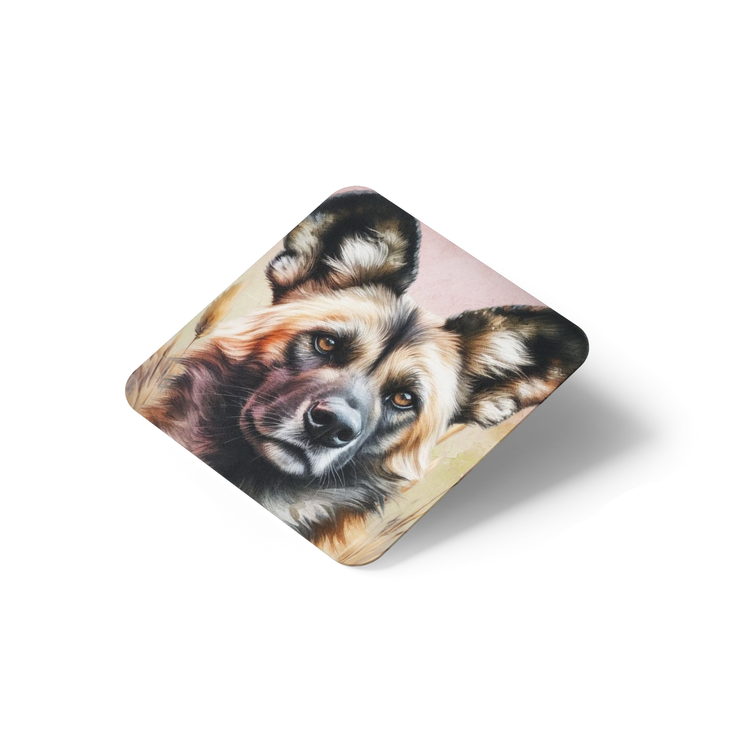 Pastel Afrika Square Coaster