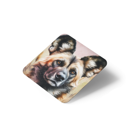 Pastel Afrika Square Coaster