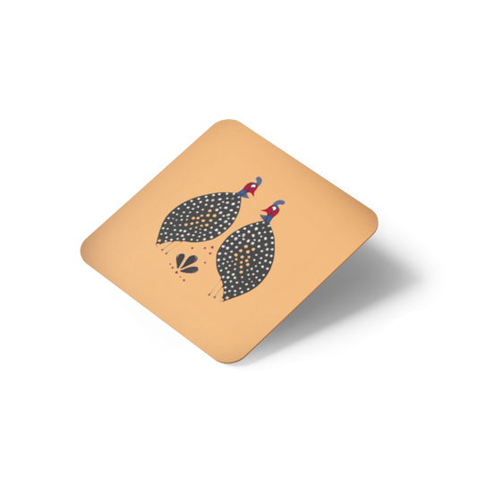 Guinea Fowl Chic  Coaster