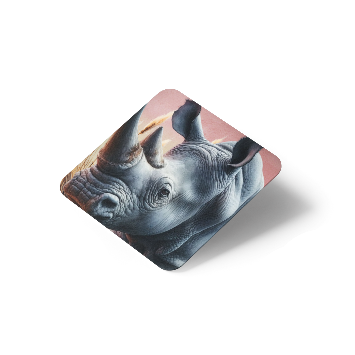 Pastel Afrika Square Coaster