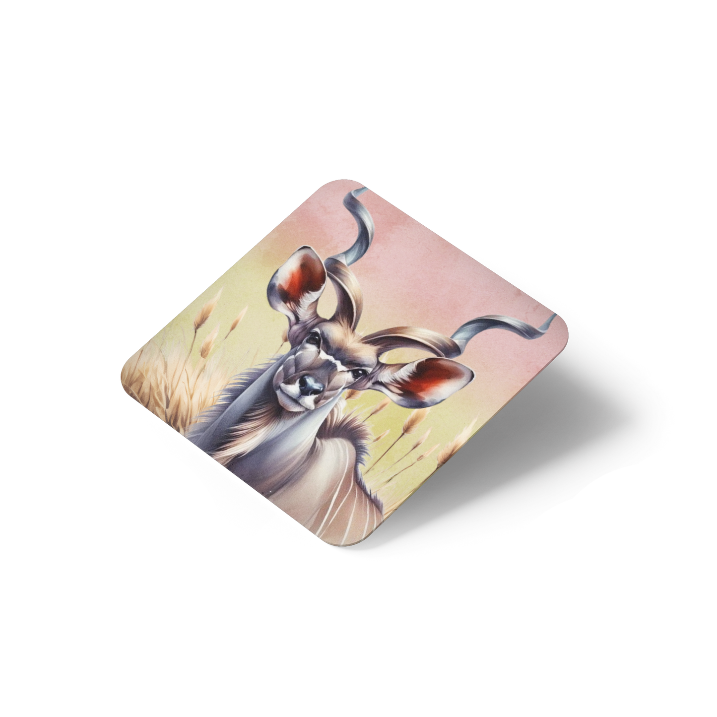 Pastel Afrika Square Coaster